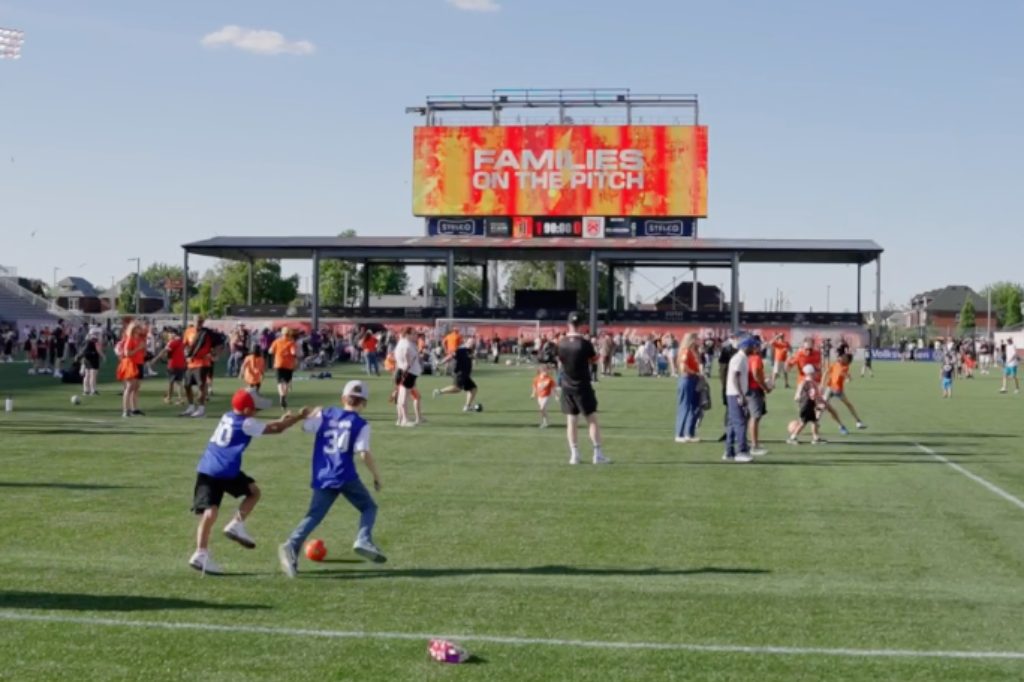 Forge FC Flix on the Field event at Tim Hortons Field hosted by Michael St. Jean Realty